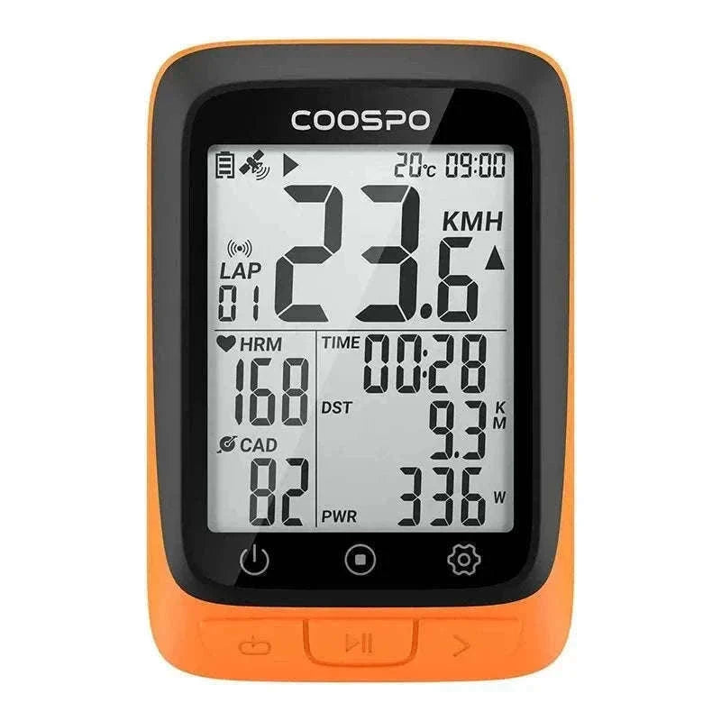 COOSPO BC107 Wireless GPS Bike Computer with Sensor Support-BC26-B