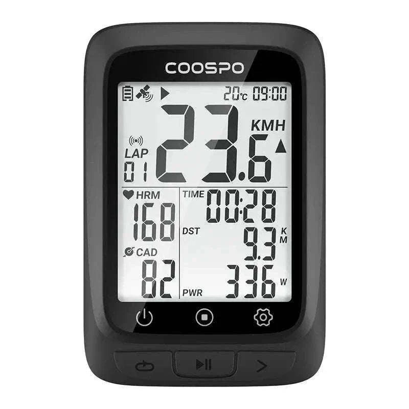 COOSPO BC107 Wireless GPS Bike Computer with Sensor Support-BC26-B