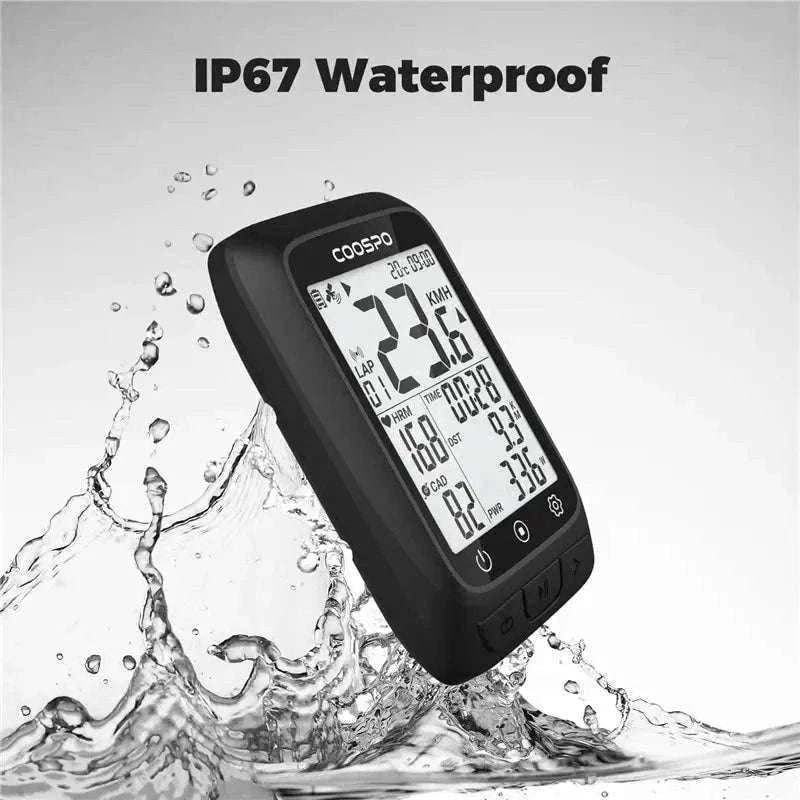 COOSPO BC107 Wireless GPS Bike Computer with Sensor Support-BC26-B