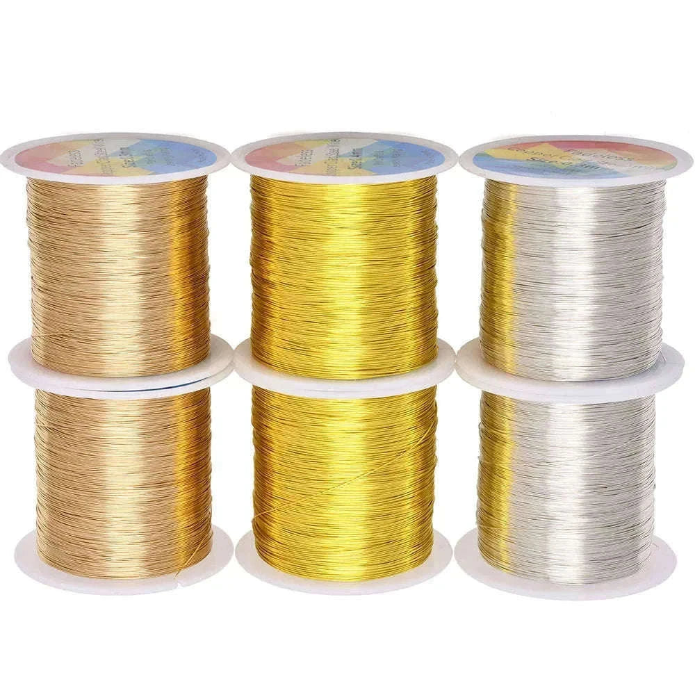 Copper Clad Steel Wire for Sculpting, Craft and Jewelry-0.4mm 100m / dull silver / China Mainland
