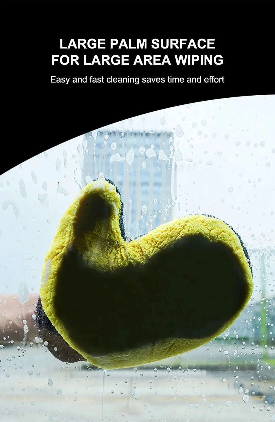 Coral Fleece Car Wash Glove-1pc