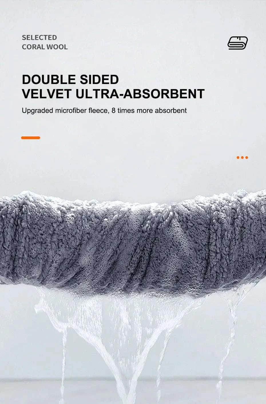 Coral Velvet Car Wash Towel 40×100cm-40x100cm 1pc