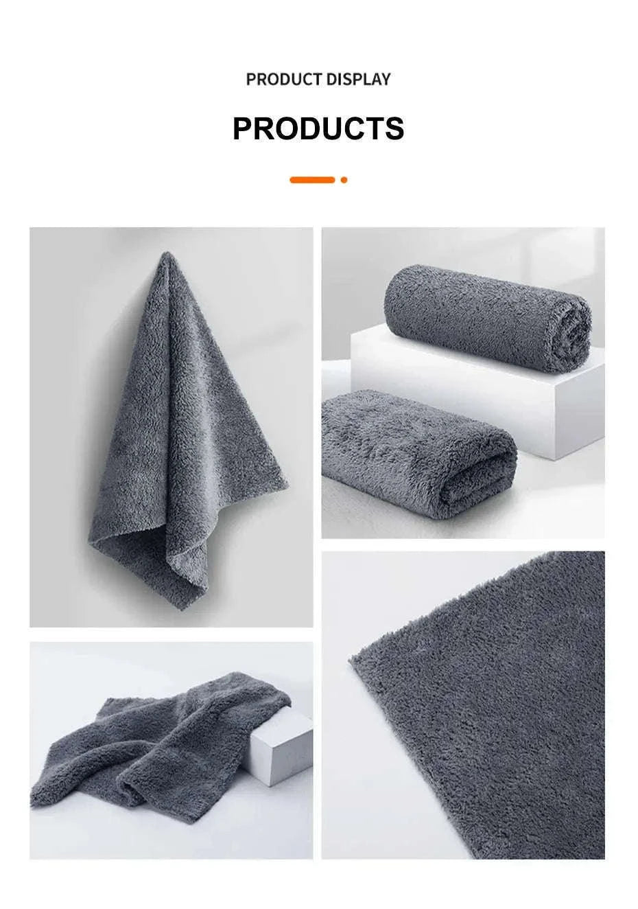 Coral Velvet Car Wash Towel 40×100cm for Gentle, Streak-Free Cleaning-40x100cm 1pc