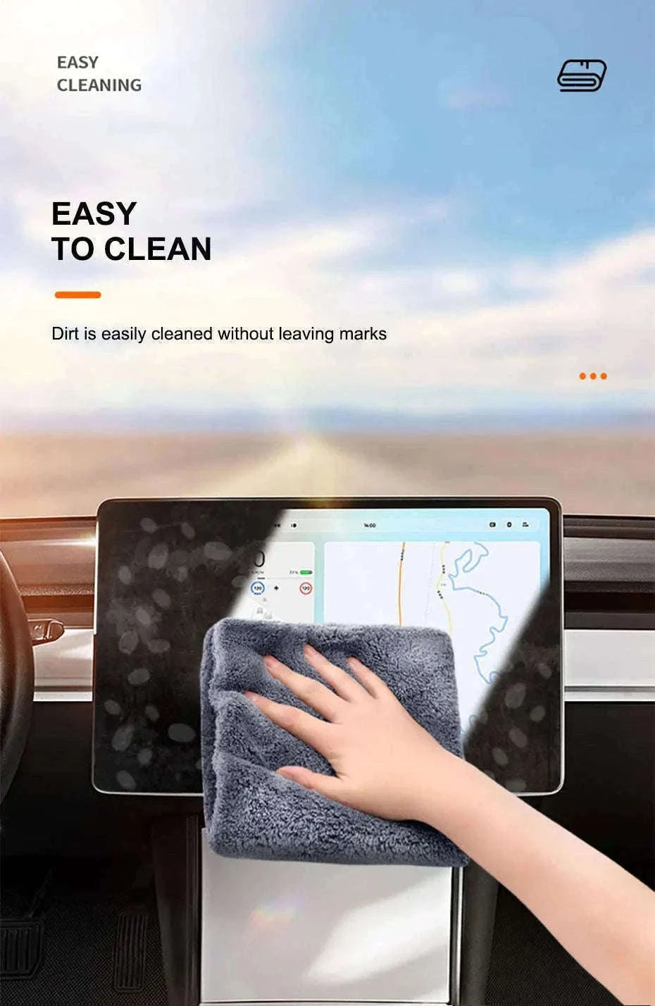 Coral Velvet Car Wash Towel 40×100cm for Gentle, Streak-Free Cleaning-40x100cm 1pc