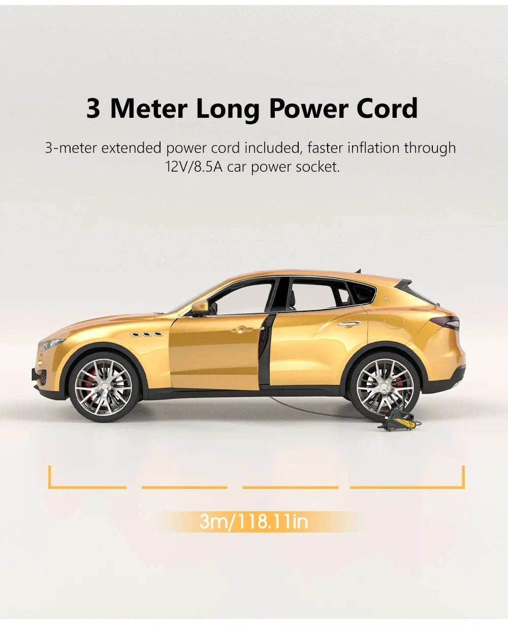 Corded Portable Car Air Pump 12V 150PSI Tire Inflator-C3012-1 air pump