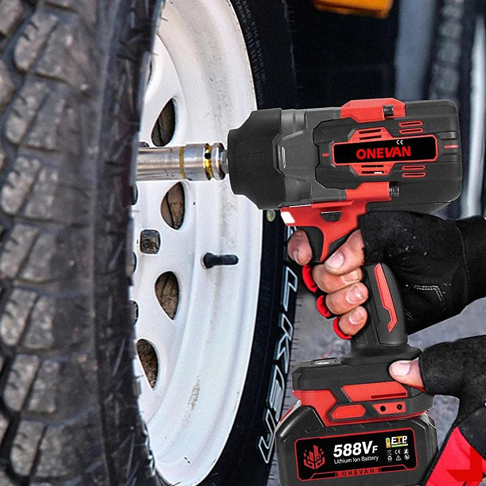 Cordless 2800N.M Impact Wrench 8000RPM Brushless 18V Power Tool-1xBattery Set / GERMANY / EU