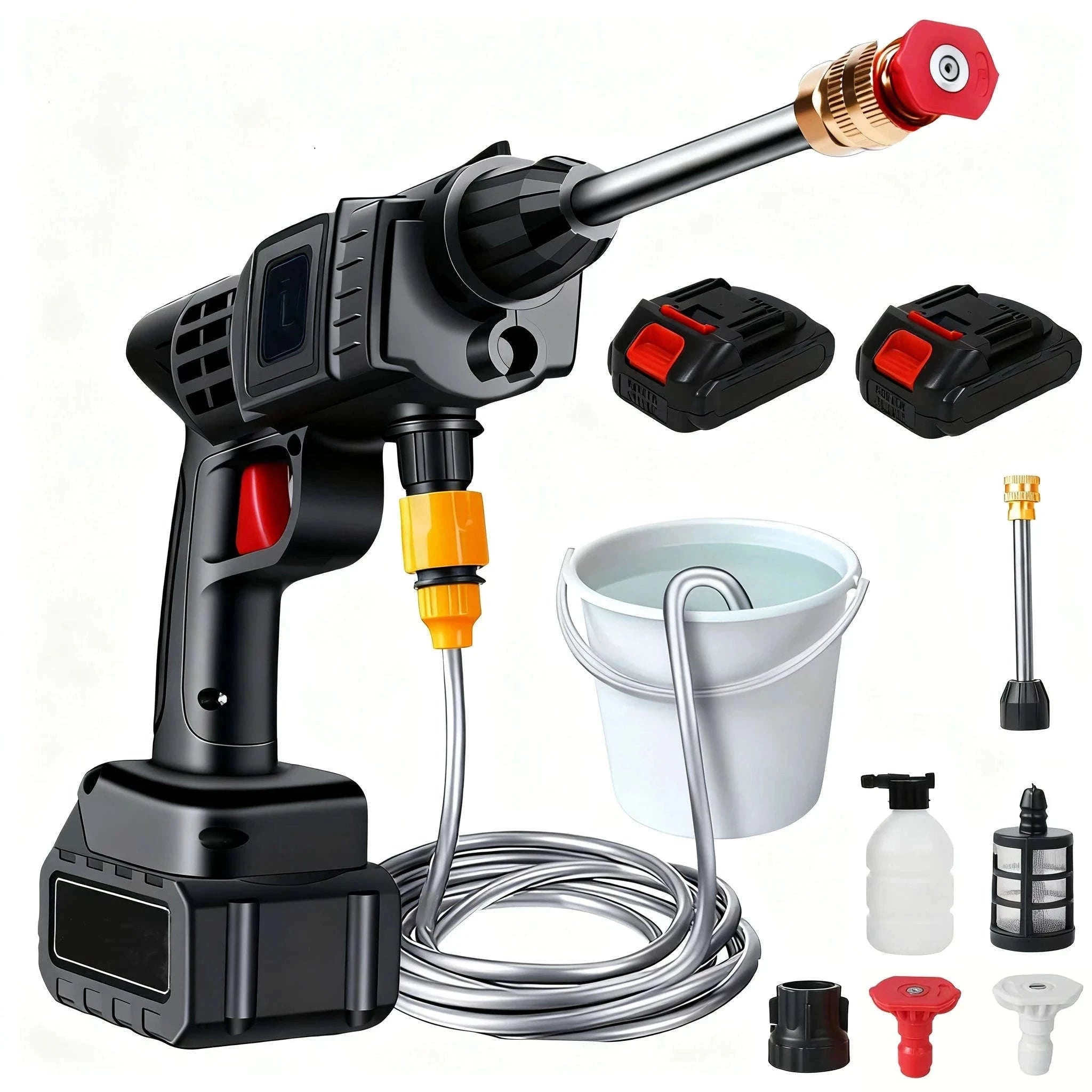 Cordless 50Bar High Pressure Washer for Makita 24V Battery-With 1 battery (Style 2) / france