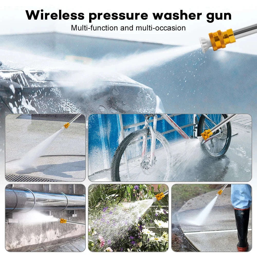 Cordless 60Bar High Pressure Car Washer with Foam Sprayer-2 Battery / United States / Battery Powered