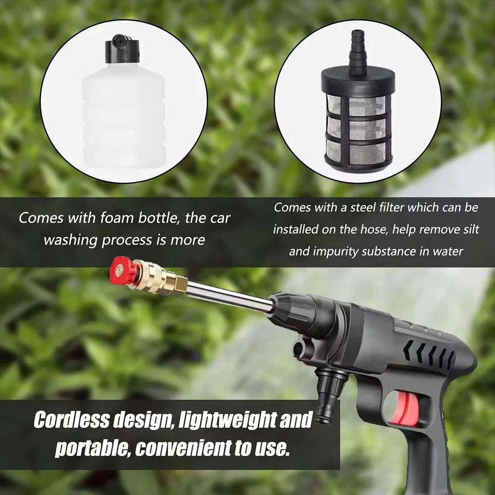 Cordless 60Bar High Pressure Car Washer with Foam Sprayer-2 Battery / United States / Battery Powered