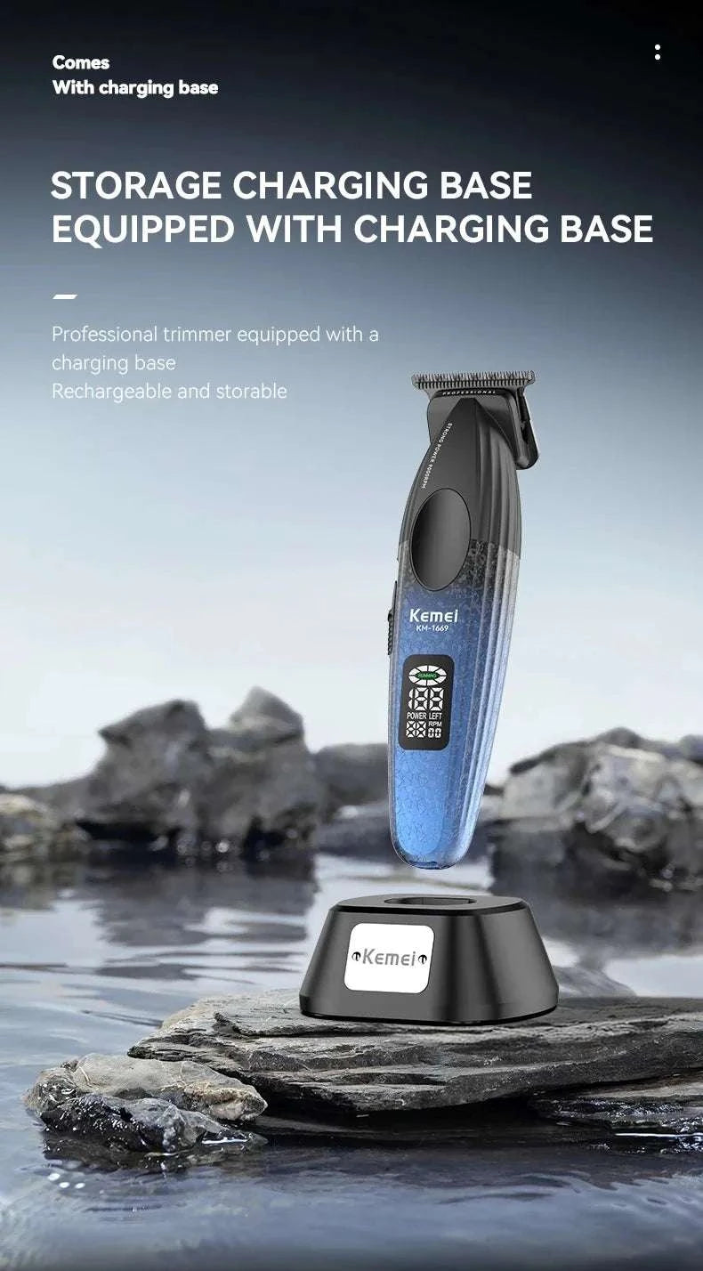 Cordless 9000RPM Hair Clipper Zero Gap Trimmer for Precision Cuts-no box