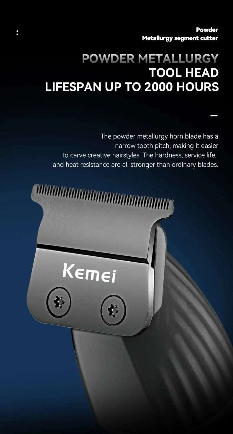 Cordless 9000RPM Hair Clipper Zero Gap Trimmer for Precision Cuts-no box