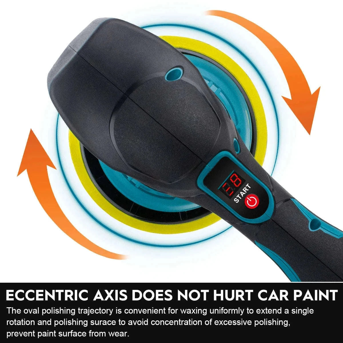 Cordless Car Polisher for Makita 18V Batteries-