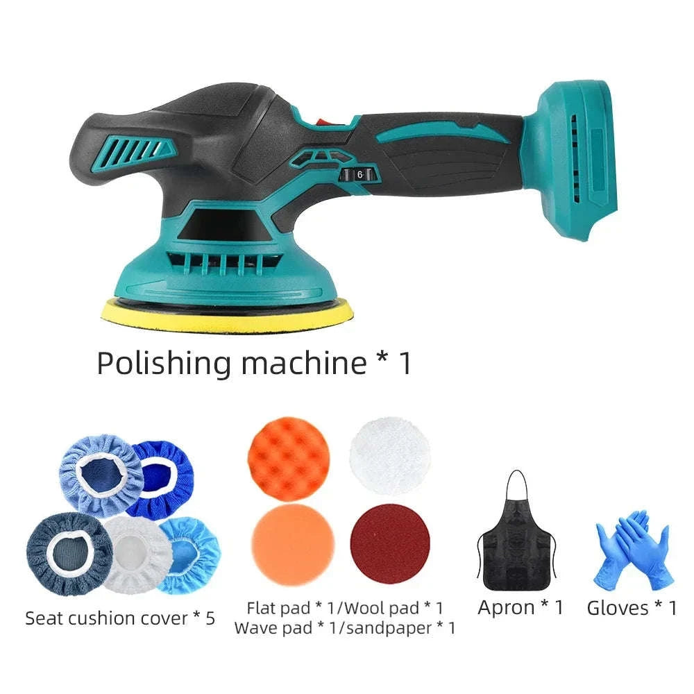 Cordless Car Polisher for Smooth, Effortless Auto Detailing-2 Batteries / france