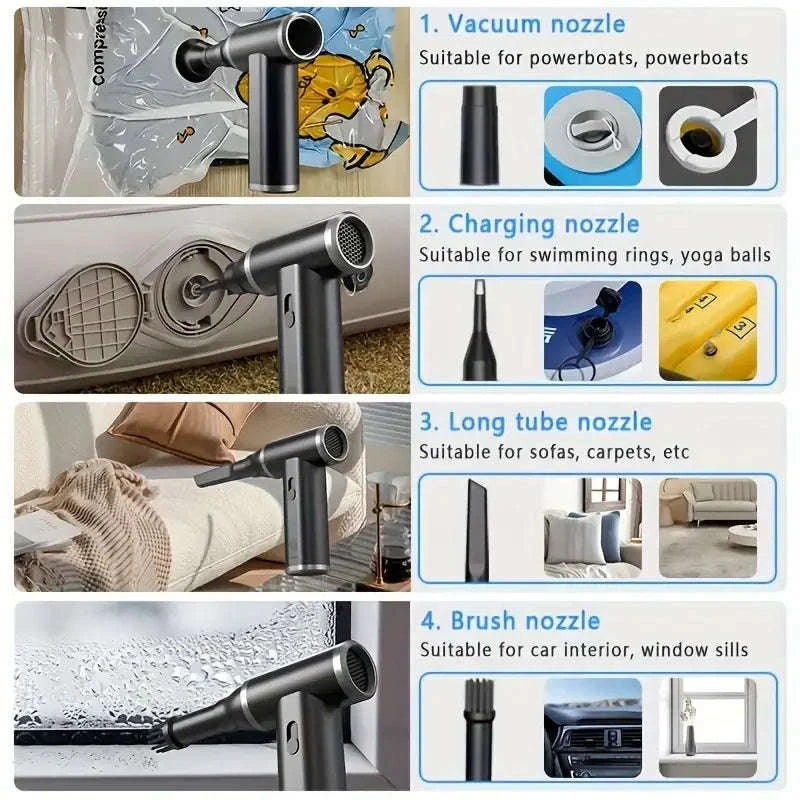 Cordless Compressed Air Duster for Keyboard & Electronics Cleaning-J01 / United States