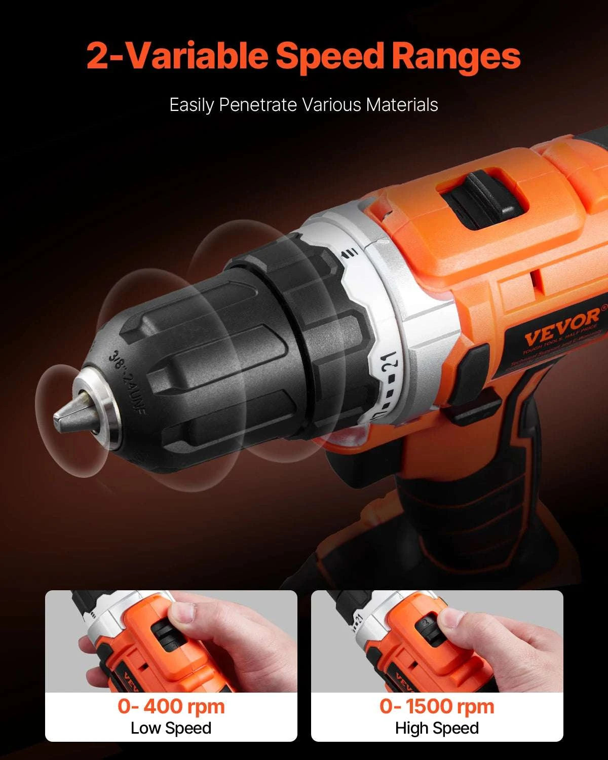 Cordless Drill & Impact Driver Combo Kit with Batteries and Charger-2pcs 12V A / United States