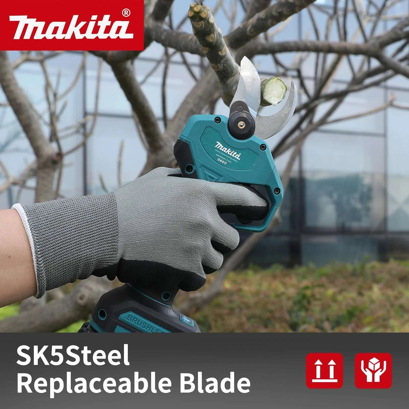 Cordless Electric Pruning Shears 20V Brushless with LCD Display-No battery