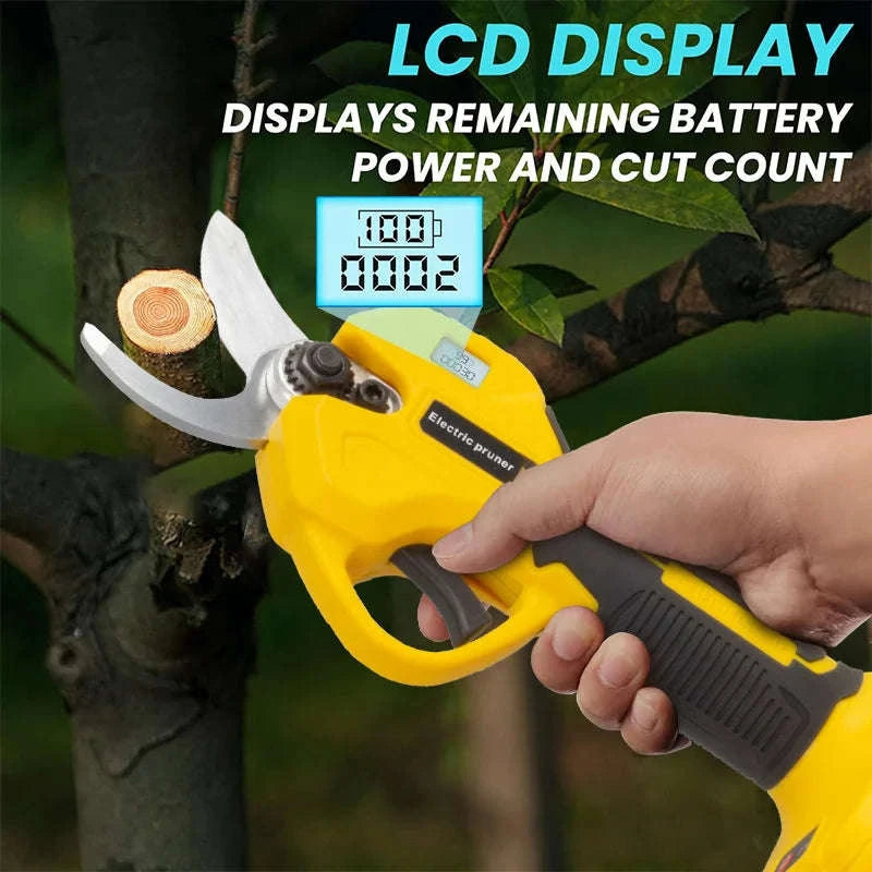 Cordless Electric Pruning Shears 30mm–40mm Brushless Cutter-40mm-1 pc battery / EU / france