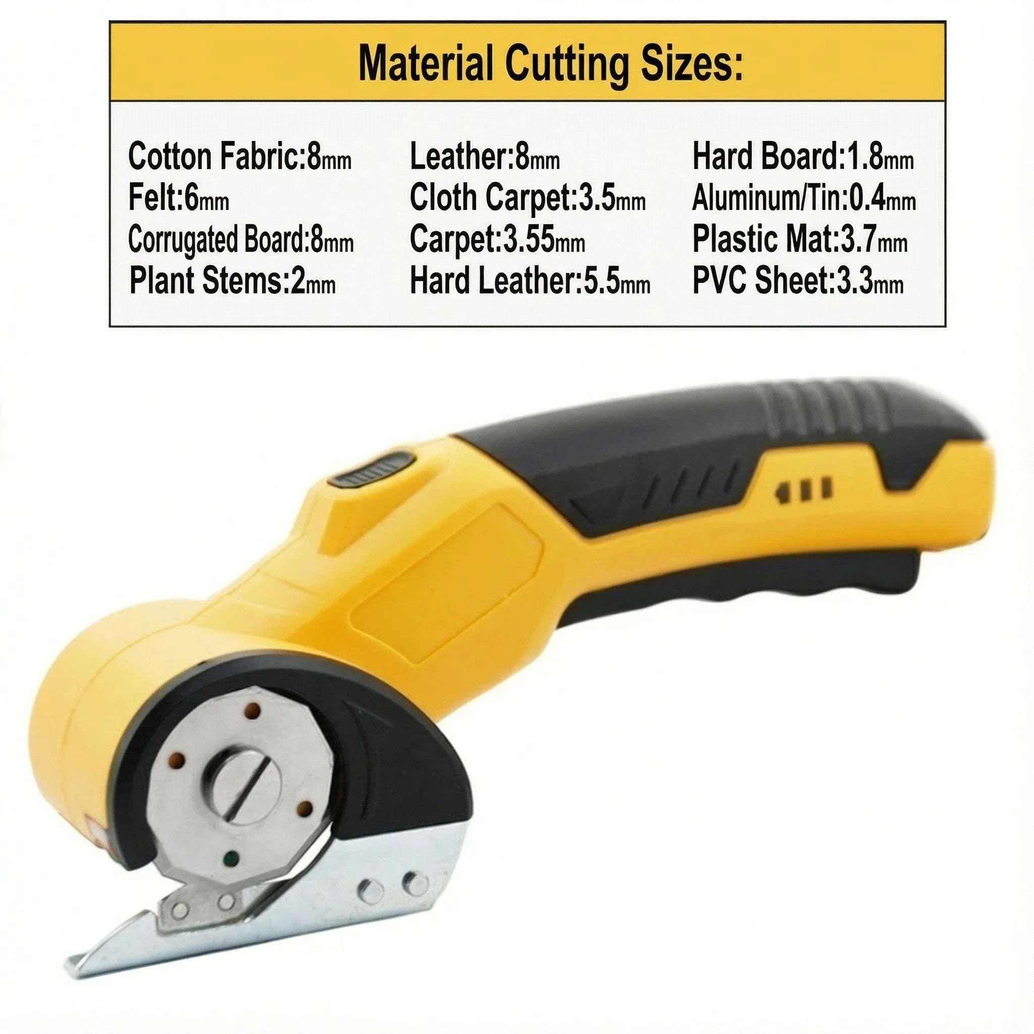 Cordless Electric Scissors for Fabric, Cardboard & DIY Cutting-Orange/Black