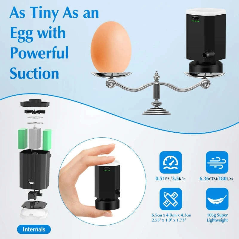 Cordless Electric Vacuum Pump for Travel Storage-only 18 bags combo