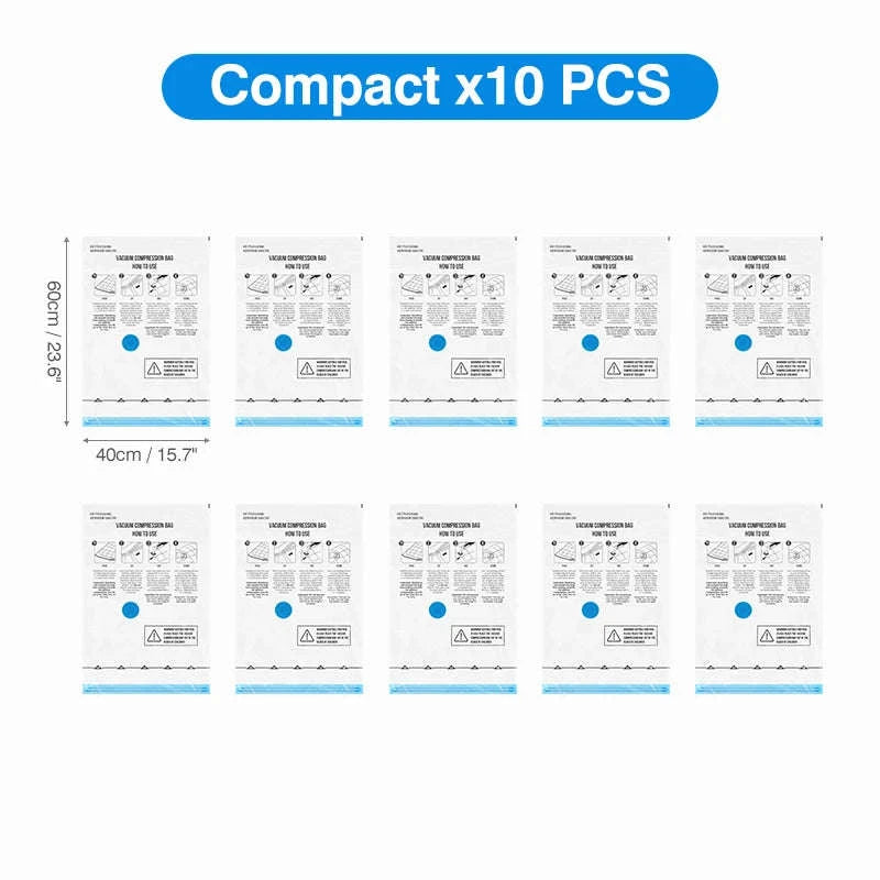 Cordless Electric Vacuum Pump for Travel Storage-only 18 bags combo