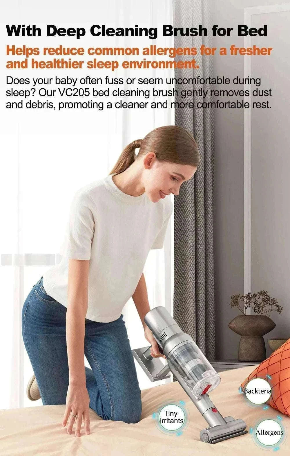 Cordless Handheld Vacuum 27000Pa with Smart Sensor & Touch Screen-CZECH REPUBLIC