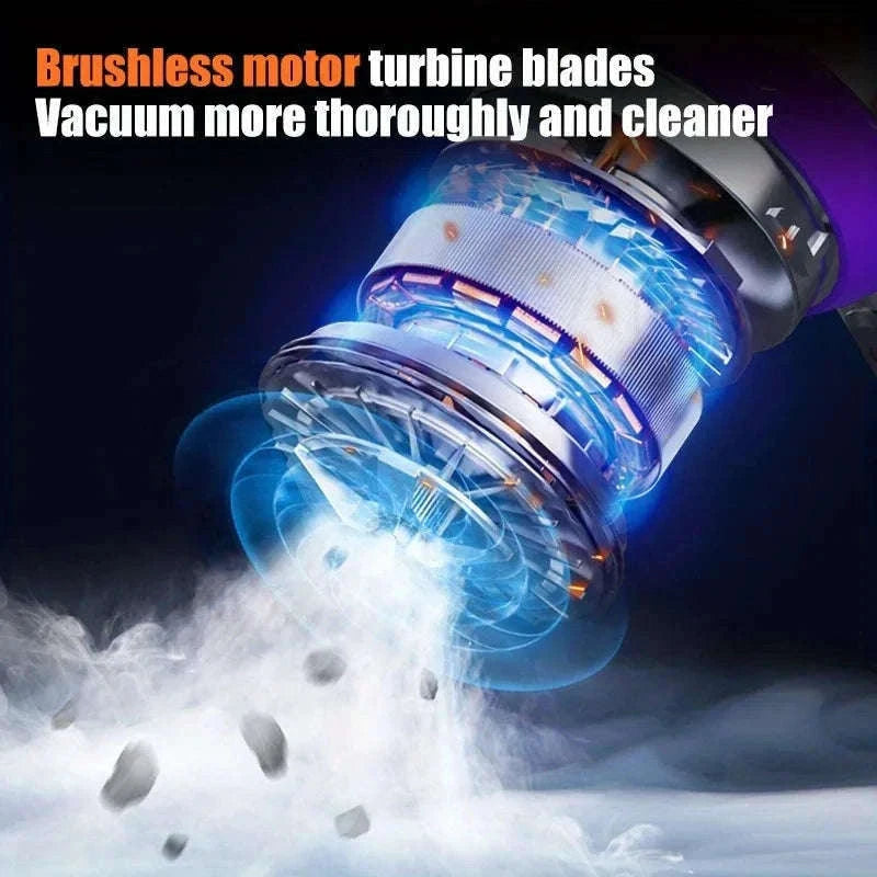 Cordless Handheld Vacuum 30000Pa for Car, Home, and Pet Hair-rosy / Poland