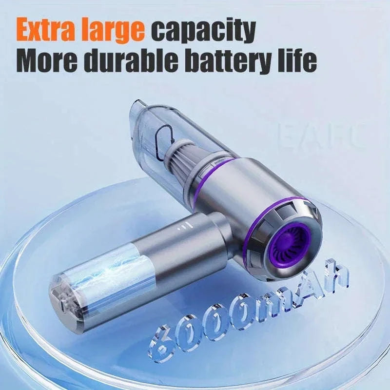 Cordless Handheld Vacuum 30000Pa for Car, Home, and Pet Hair-rosy / Poland