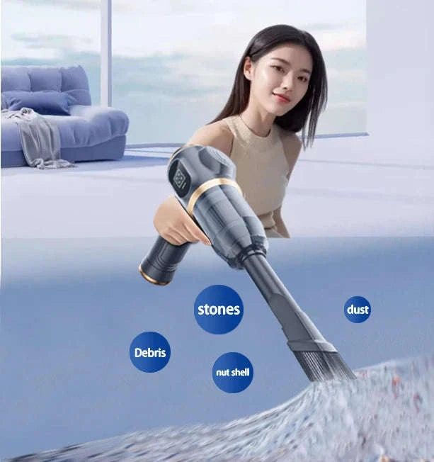 Cordless Handheld Vacuum Cleaner with HEPA Filter for Car & Home-balck / United States