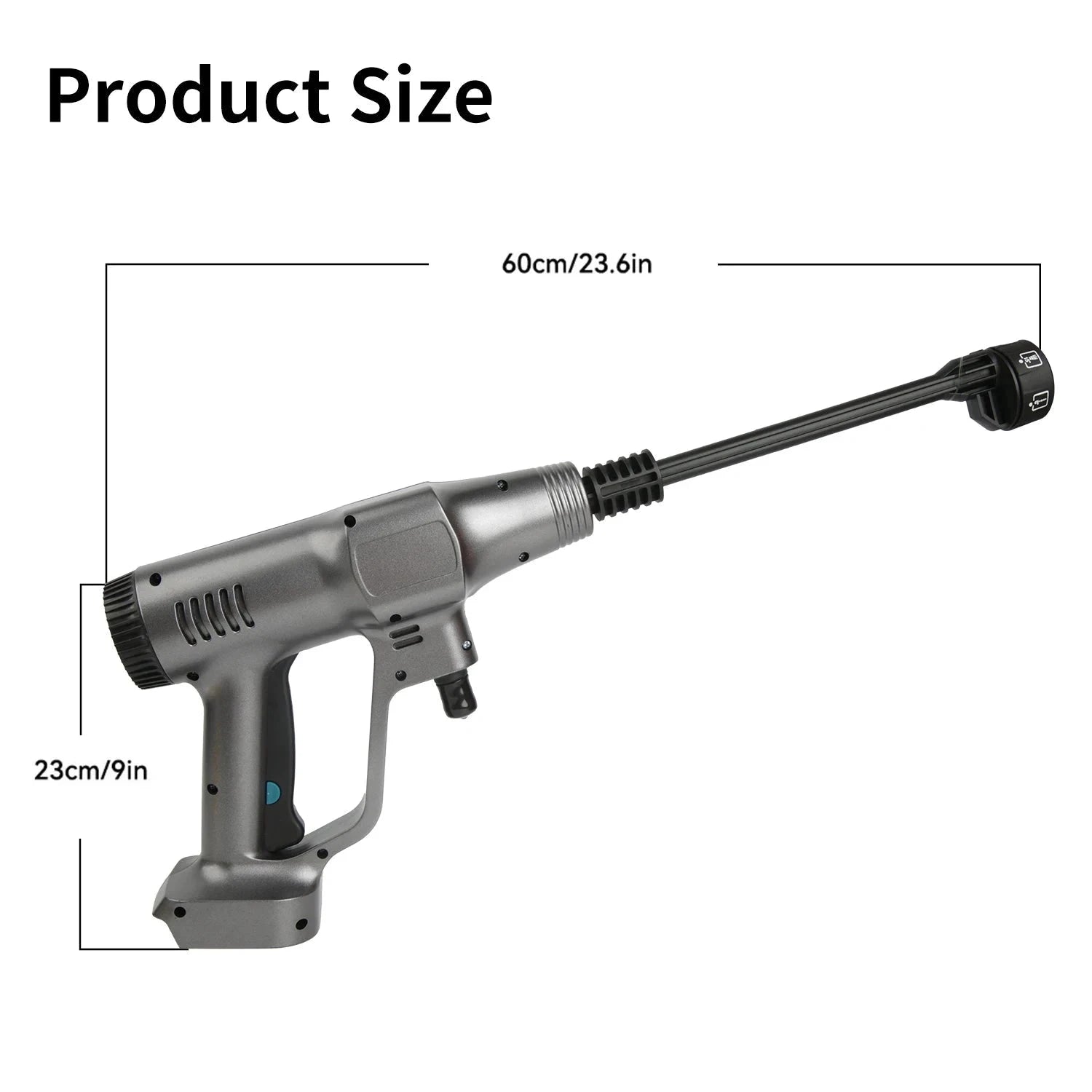 Cordless High Pressure Washer 200 Bar 6-in-1 Nozzle 18V-1 pc battery / EU / france|Electric