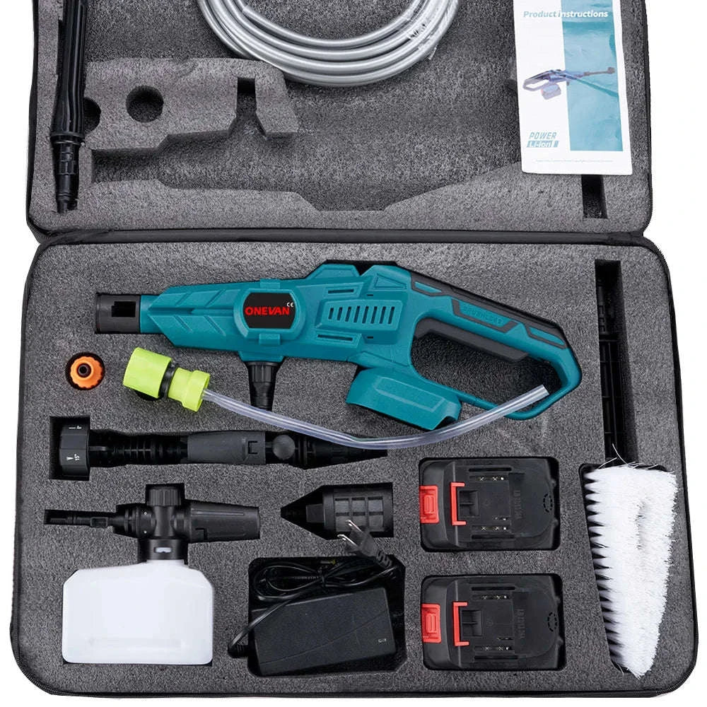 Cordless High Pressure Washer Gun 200 Bar 6-in-1 Spray for Car & Garden-Without Battery / China Mainland