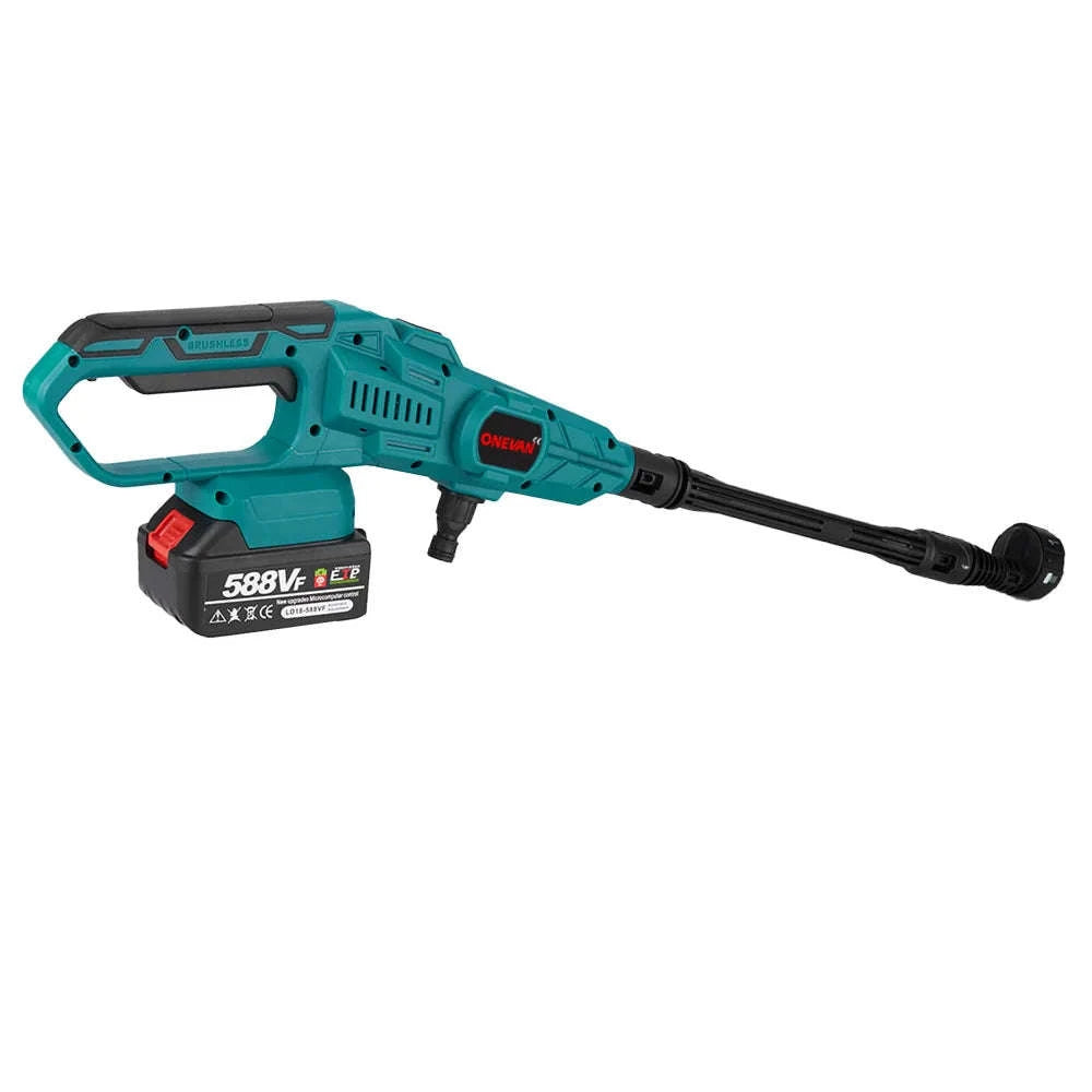 Cordless High Pressure Washer Gun 200 Bar 6-in-1 Spray for Car & Garden-Without Battery / China Mainland