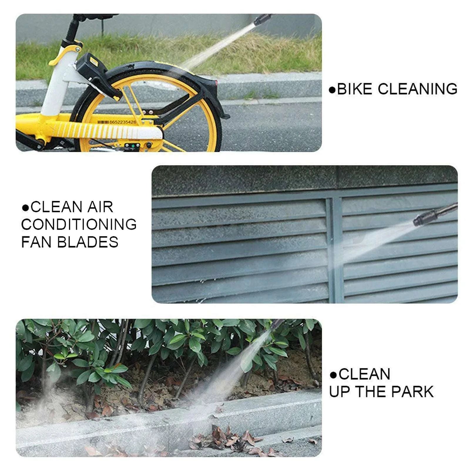 Cordless High Pressure Washer Gun 450W 26Bar with Dual Batteries-Battery Powered / United States