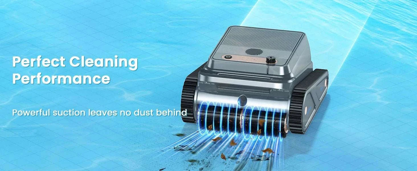 Cordless Robotic Pool Cleaner with Wall & Waterline Cleaning, 150min Runtime-black / United States