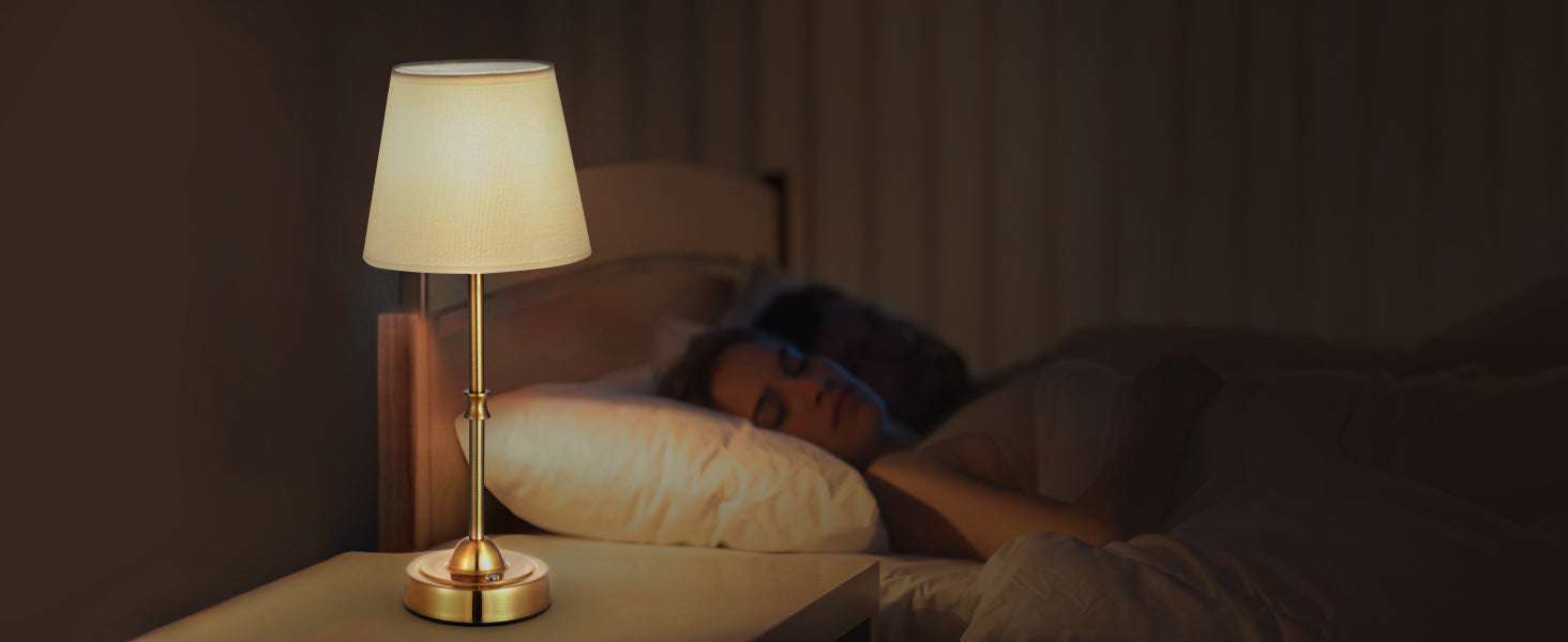 Cordless Table Lamp with Rechargeable Battery & Touch Dimming-1 Black 6.3in / United States