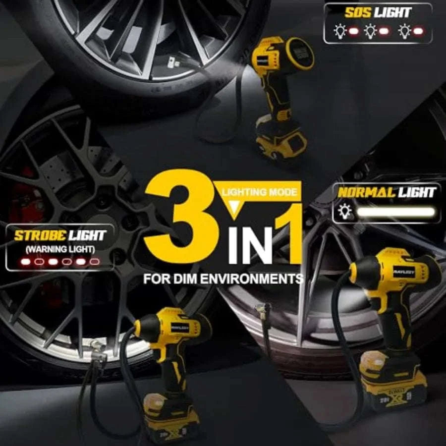 Cordless Tire Inflator for DeWalt MAX 20V Battery, 160PSI-United States / as pic