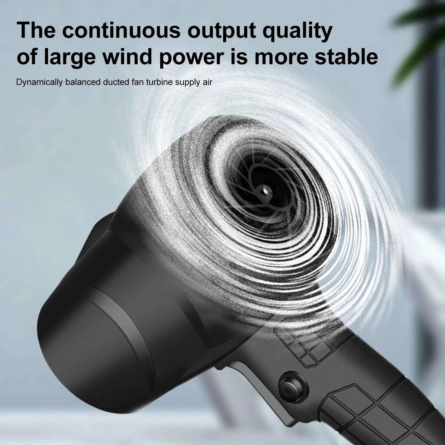 Cordless Turbo Air Blower 120km/h High-Speed Dust & Leaf Cleaner-Paperbox 1 Battery / france / EU