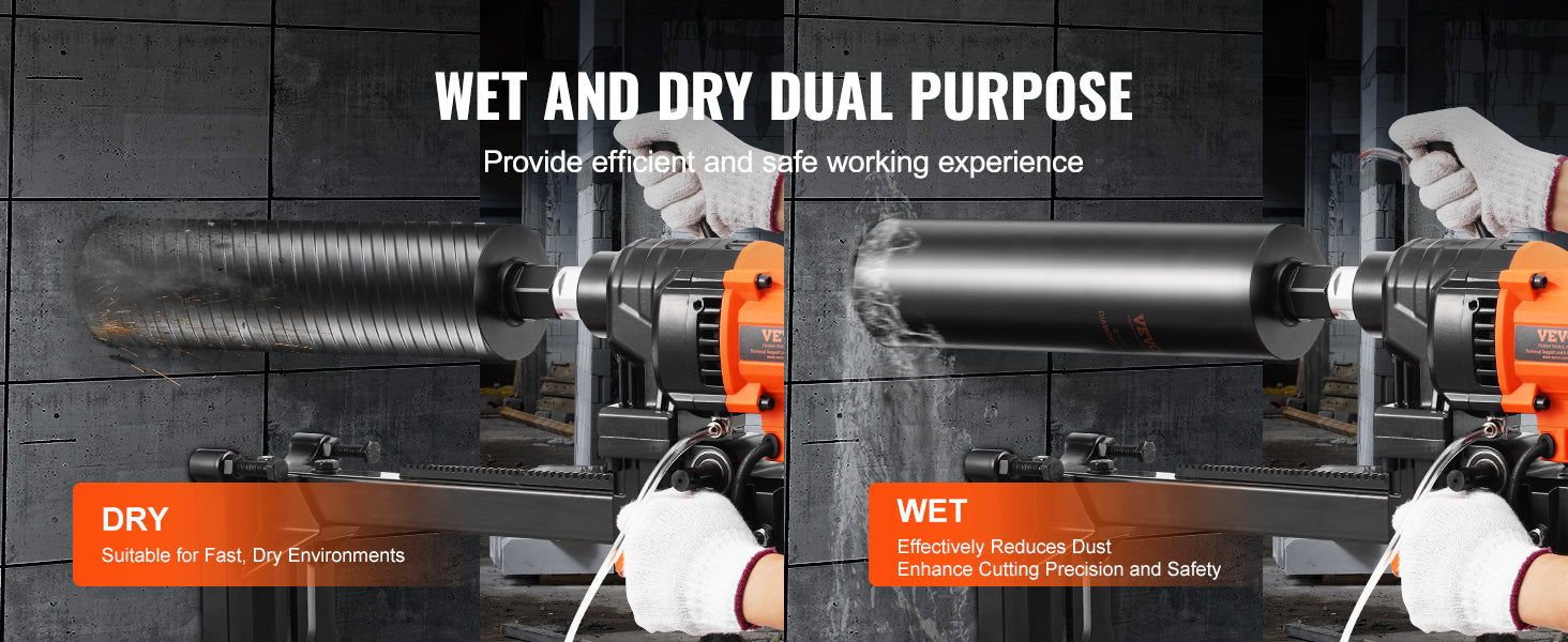 3000W Concrete Core Drill Rig Wet & Dry Diamond Drilling Machine