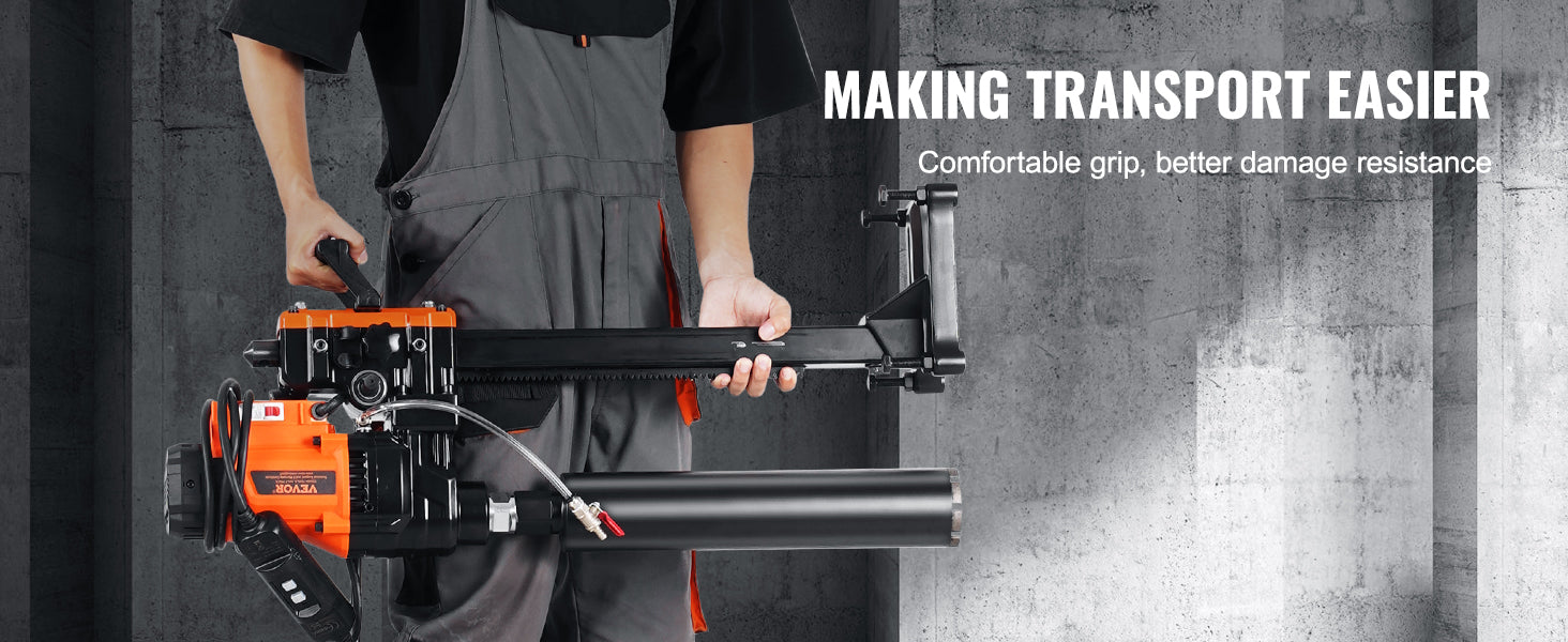 3000W Concrete Core Drill Rig Wet & Dry Diamond Drilling Machine