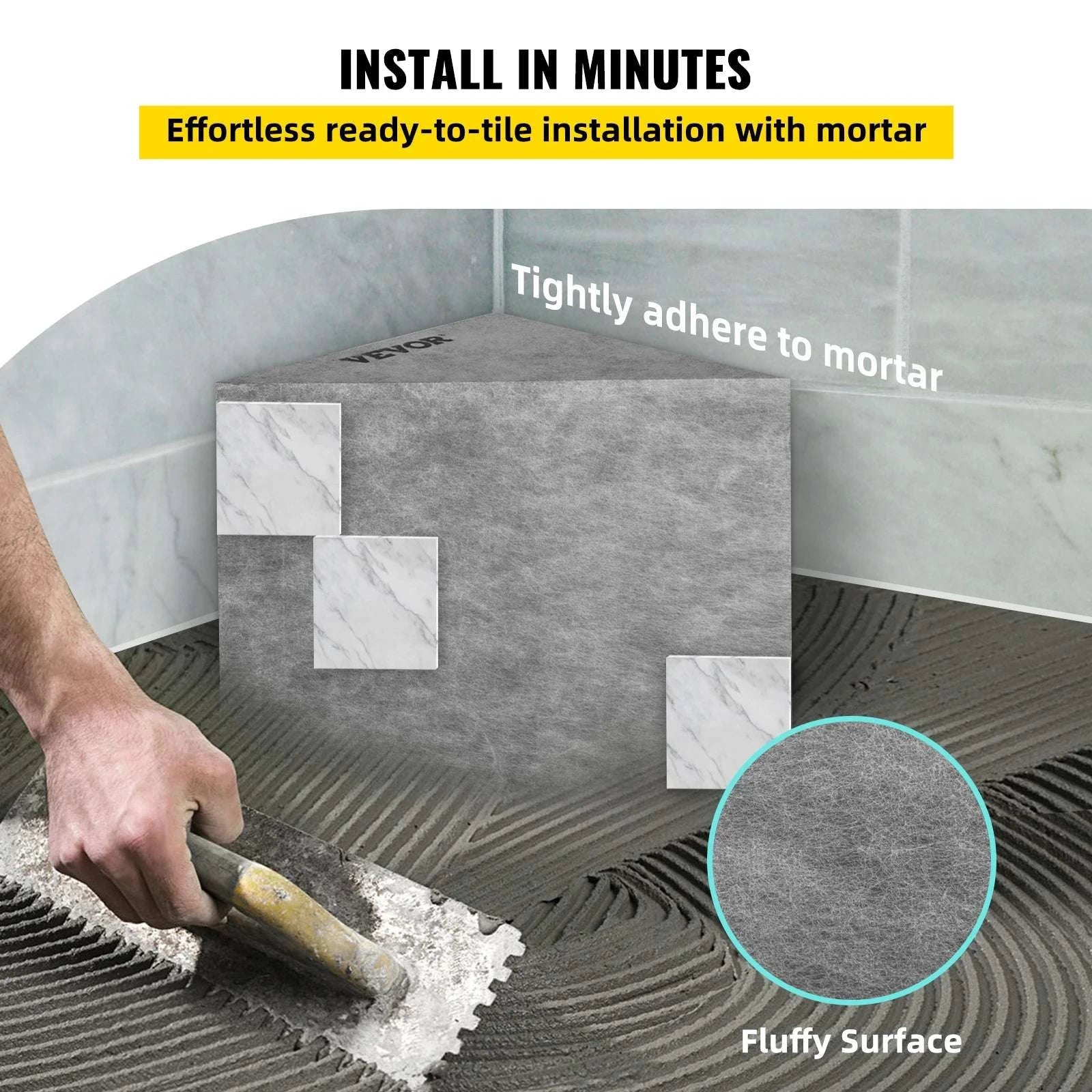 Corner Tile Shower Seat 22.4" Waterproof Bench 440lb Capacity-22.4x16x20inch / United States