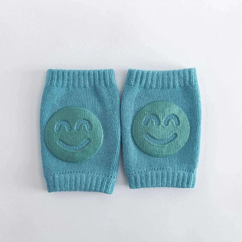 Cotton Baby Knee & Elbow Pads - Blue-blue