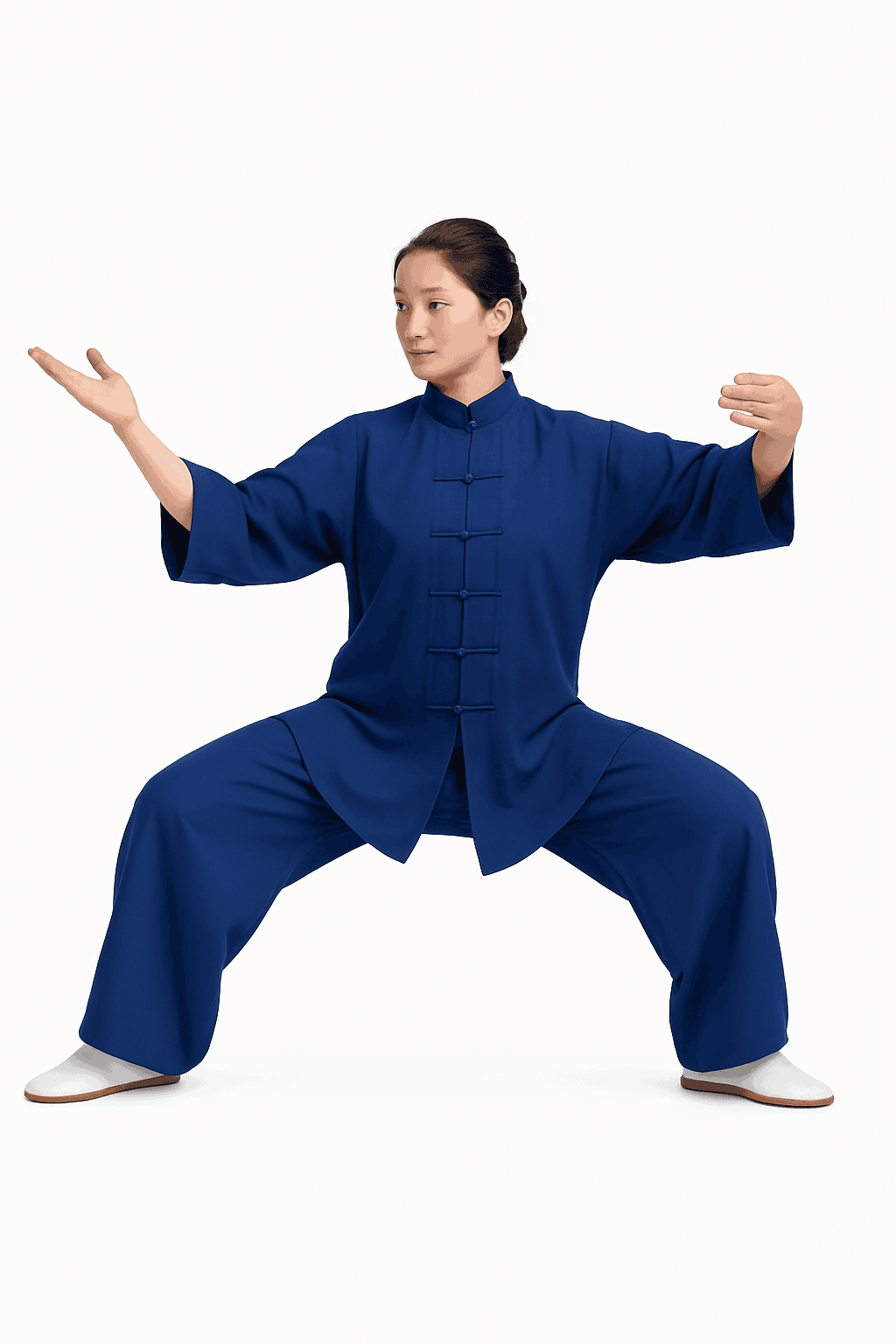 Cotton Tai Chi and Kung Fu Uniform for Kids and Adults-blue / XS(155cm)