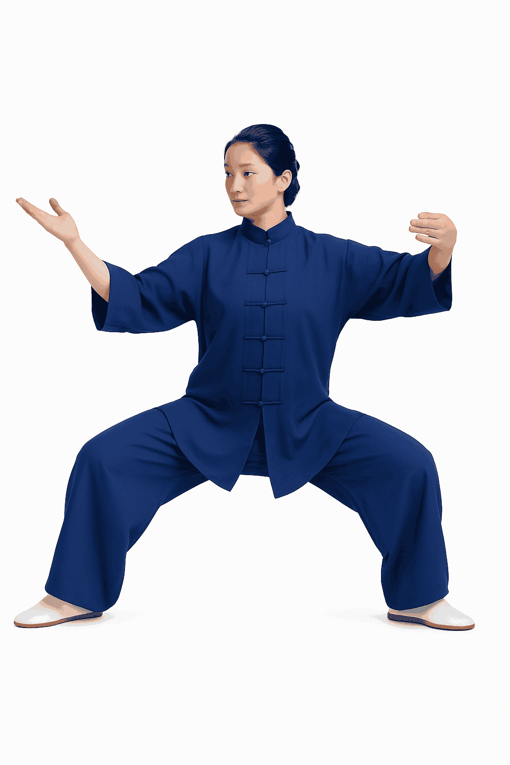 Cotton Tai Chi and Kung Fu Uniform for Kids and Adults-blue / XS(155cm)