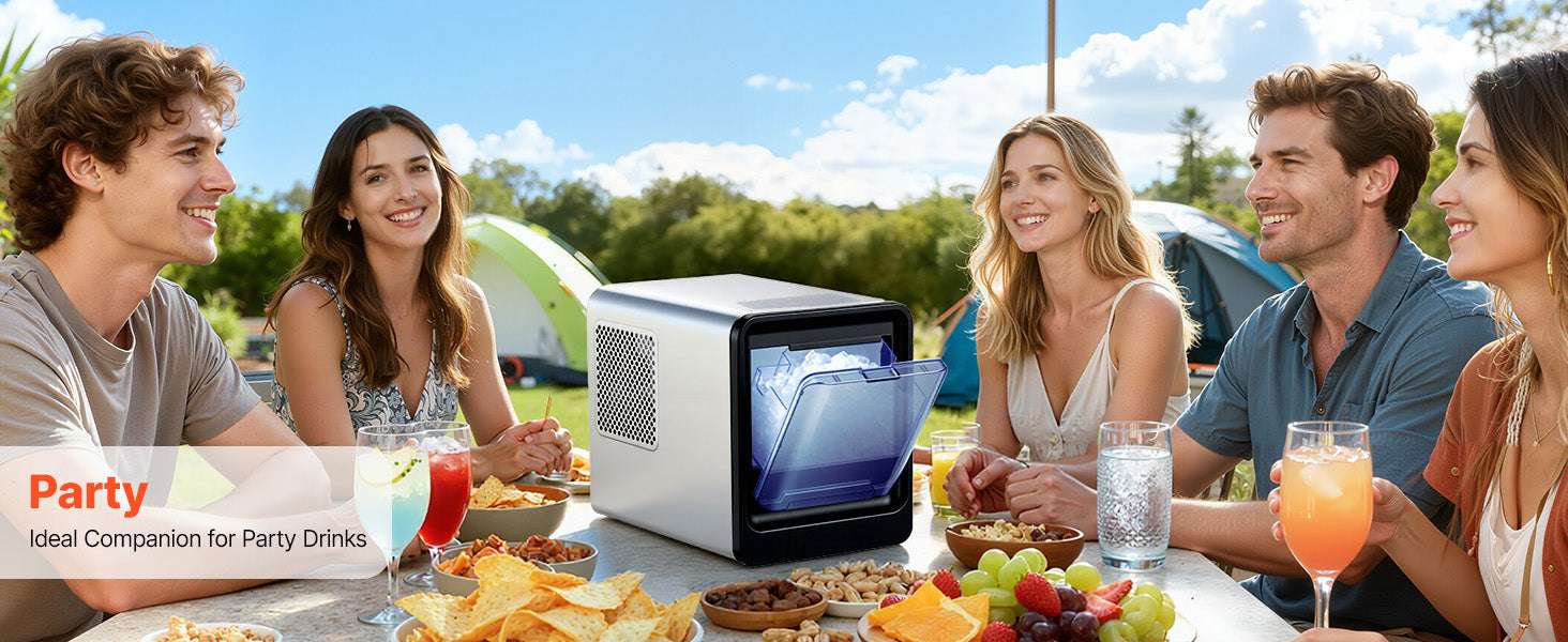 Countertop Nugget Ice Maker 33–44 lbs/Day with Self-Cleaning-33lbs per 24H / United States