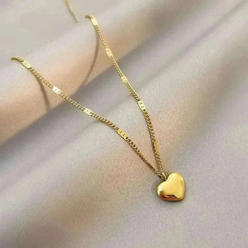 Couple Heart Necklace with Elegant Light Luxury Design-style 01
