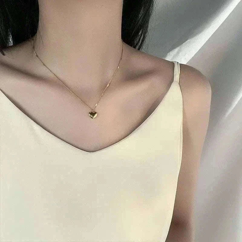 Couple Heart Necklace with Elegant Light Luxury Design-style 01