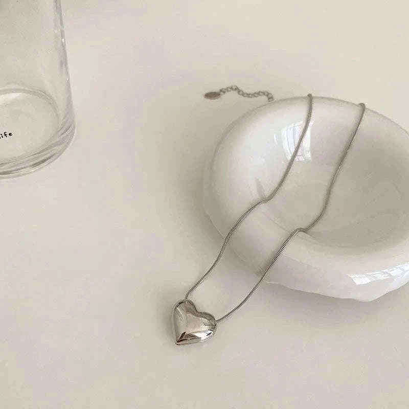Couple Heart Necklace with Elegant Light Luxury Design-style 01