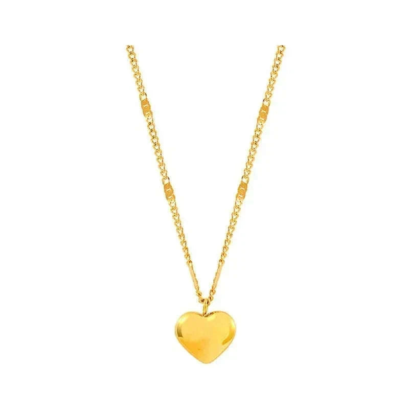 Couple Heart Necklace with Elegant Light Luxury Design-style 01