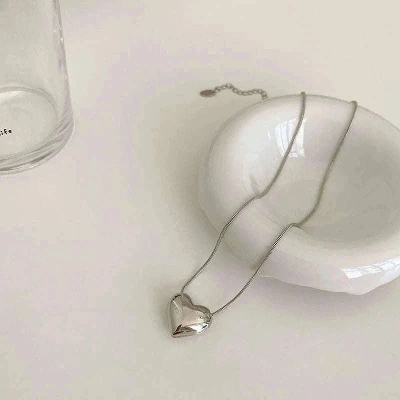 Couple Heart Necklace with Elegant Light Luxury Design-style 01