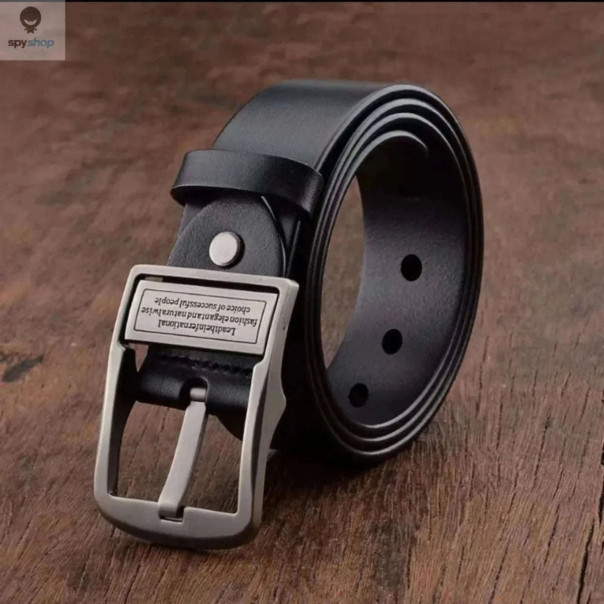 Cowhide Leather Belt with Metal Pin Buckle for Daily Style-YK-coffee / 110cm