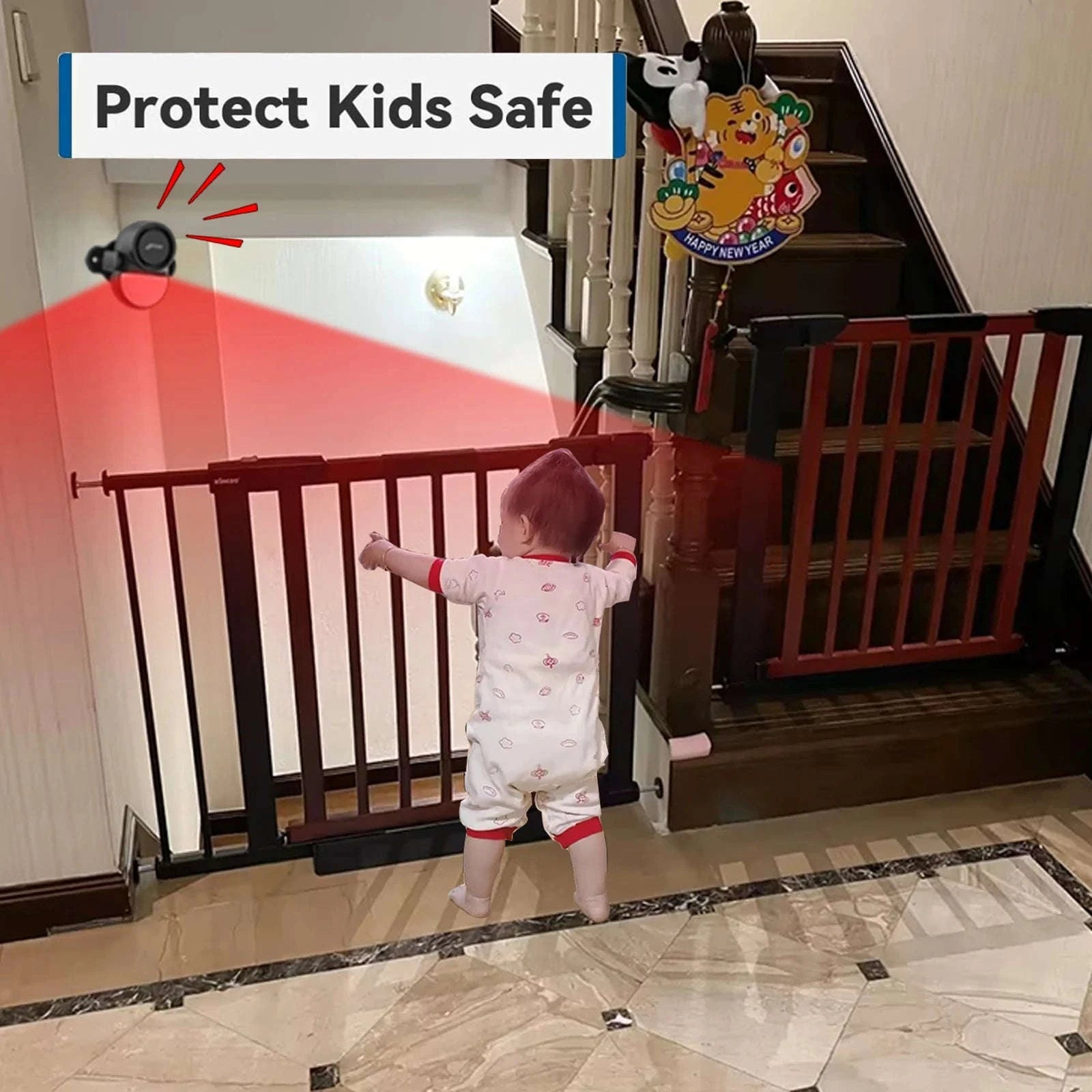 CPVAN Wireless Motion Sensor Alarm with 8m Detection and 125dB Siren-set 1 / United States